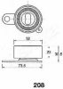 ASHIKA 45-02-208 Tensioner, timing belt
